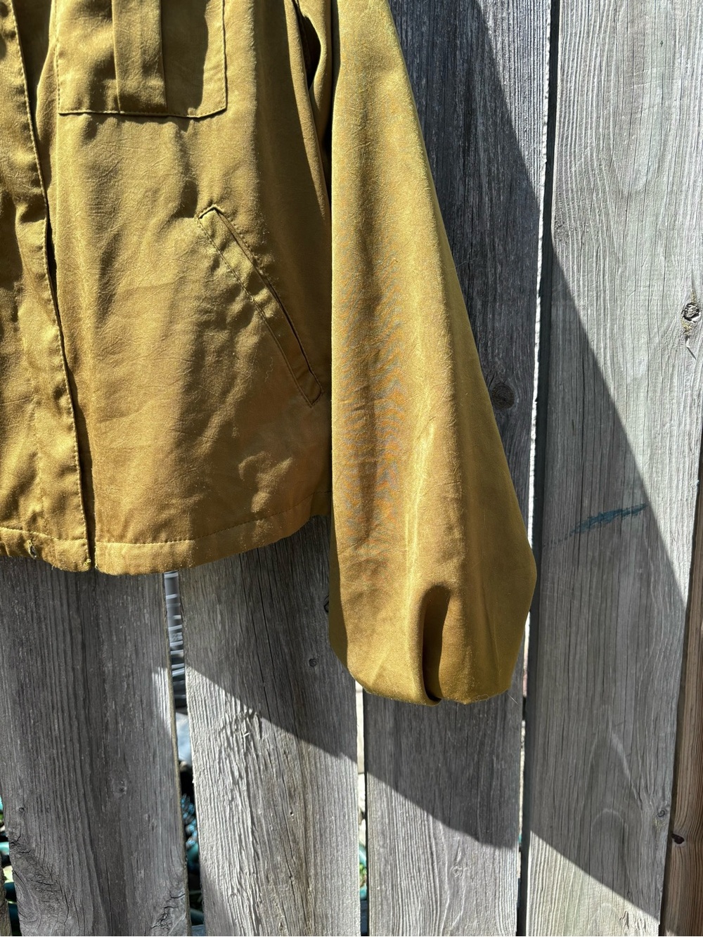 Women's Olive Golden Utility Shirt Jacket - Picture 5 of 5